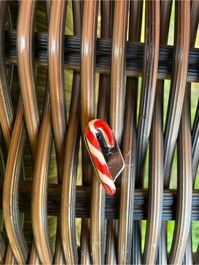 KEEP Collective Red and White Candy Cane Charm